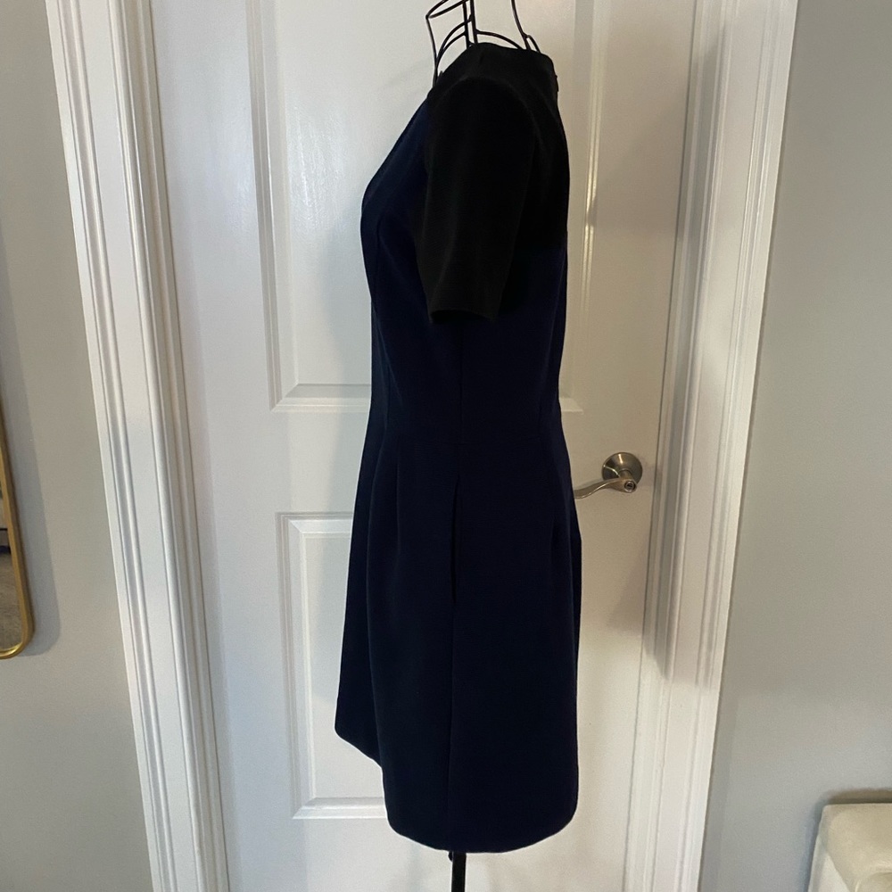 Madewell Ribbed Black and Navy Blue Dress in Size 4 - Picture 3 of 7